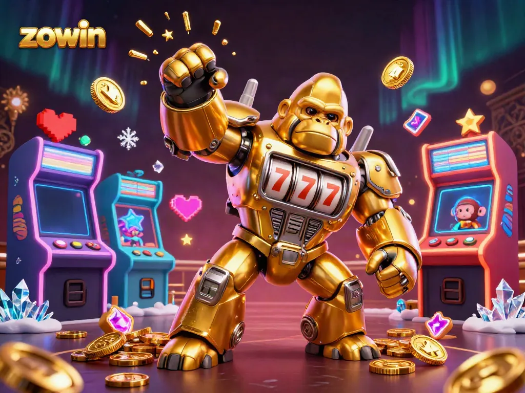 Experience the thrill of betting at ZOWIN with dynamic casino elements and lively characters.