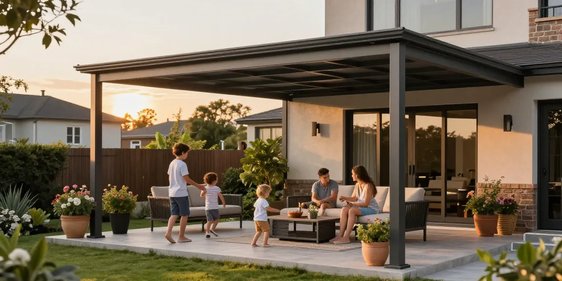 Terrassenüberdachungen schaffen eine einladende Atmosphäre im Garten.