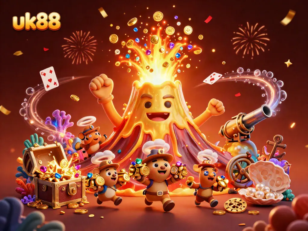 Experience thrilling wins at uk88 with a colorful eruption of treasures and gaming excitement.